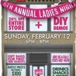 Mark Your Calendars for Ladies Night Sunday, February 12