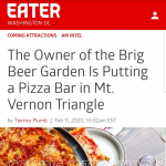 Eater DC: “The Owner of the Brig Beer Garden Is Putting a Pizza Bar in Mt. Vernon Triangle”