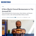 WASHINGTONIAN Magazine: “8 New Black-Owned Restaurants to Try Around DC”