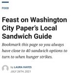 Washington City Paper: Local Sandwich Guide