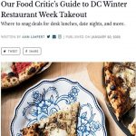 Washingtonian: Our Food Critic’s Guide to DC Winter Restaurant Week Takeout