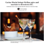 “There’s lots to applaud here.” MVT’s Cucina Morini Receives High Praise from The Washington Post Food Critic Tom Sietsema!