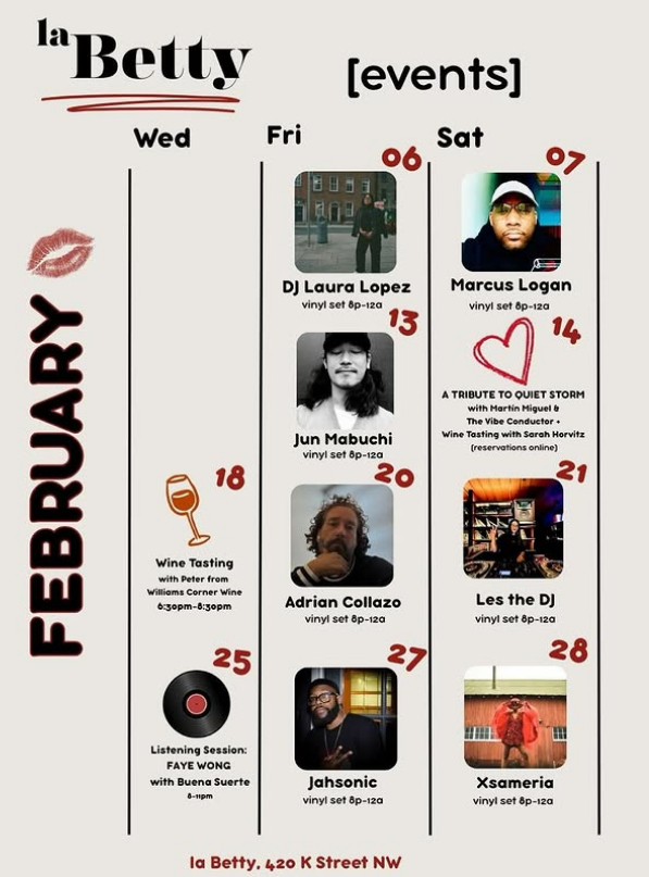 Vinyl sets at la betty