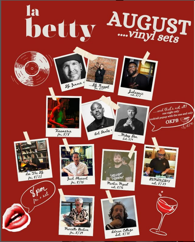 vinyl sets at la betty
