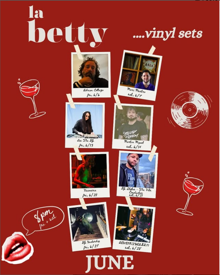 vinyl sets at la betty