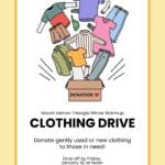 Through Friday, January 30: MVT Winter Warmup Clothing Drive