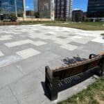Radial Benches Installed in Cobb Park