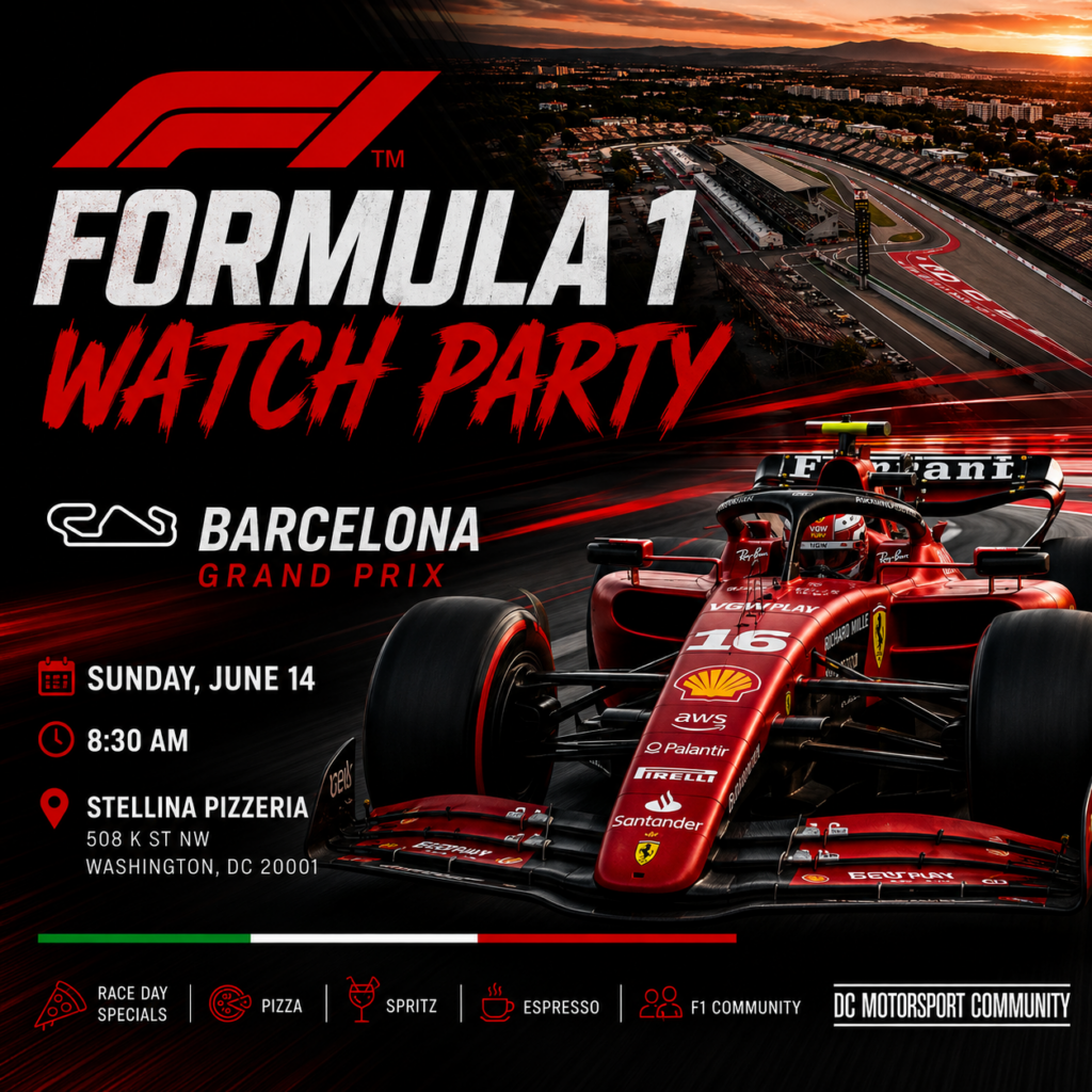 Formula 1 Watch Party at Stellina Pizzeria