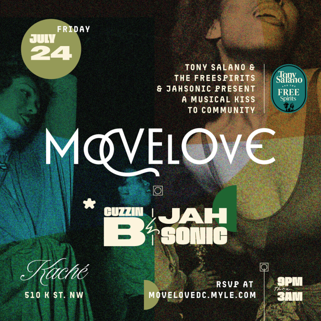 MOVELOVE: A Musical Kiss to the Community curated by Tony Salano & the Freespirits and DJ Jahsonic