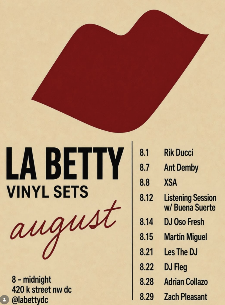 August Vinyl Sets @ La Betty